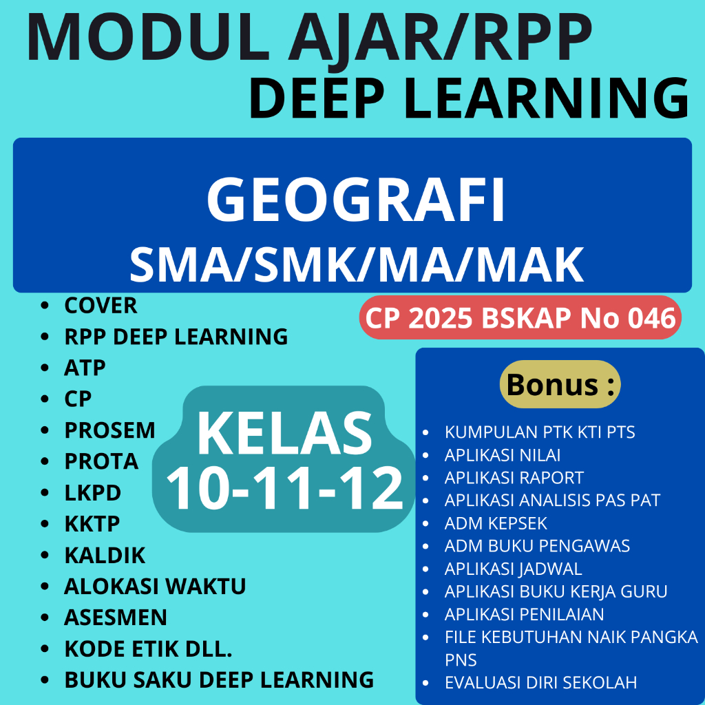 

Modul Ajar RPP Deep Learning SMA GEOGRAFI KELAS 10 11 12- RPP DEEP LEARNING SMA/SMK SIAP PAKAI