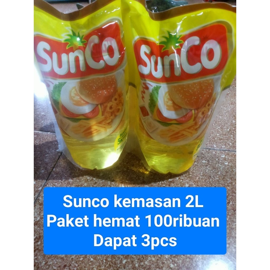 

Sunco kemasan 2L Dapat 3PCS paket hemat 100ribuan.