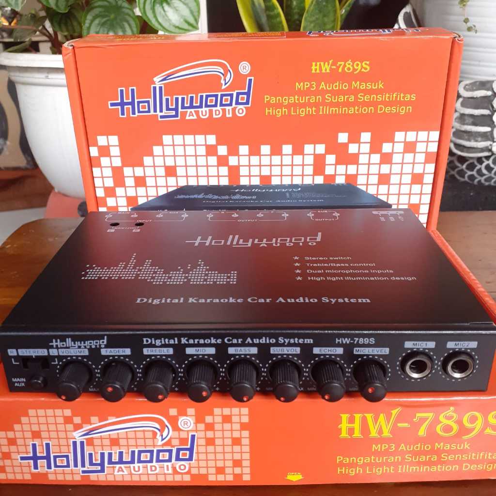 PRE -AMP PARAMETRIK EQUALIZER KARAOKE AUDIO MOBIL HOLLYWOOD LOKASI MALANG