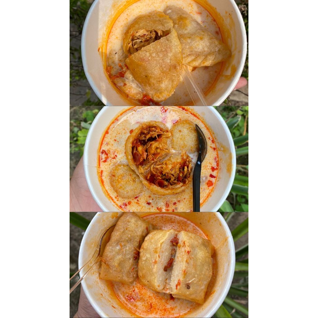 

kadaharangenZ CIRENG KUAH KEJU CREAMY/ BOLA SUIR PEDAS KUAH KEJU/ LUMPIA BANTAL KUAH KEJU