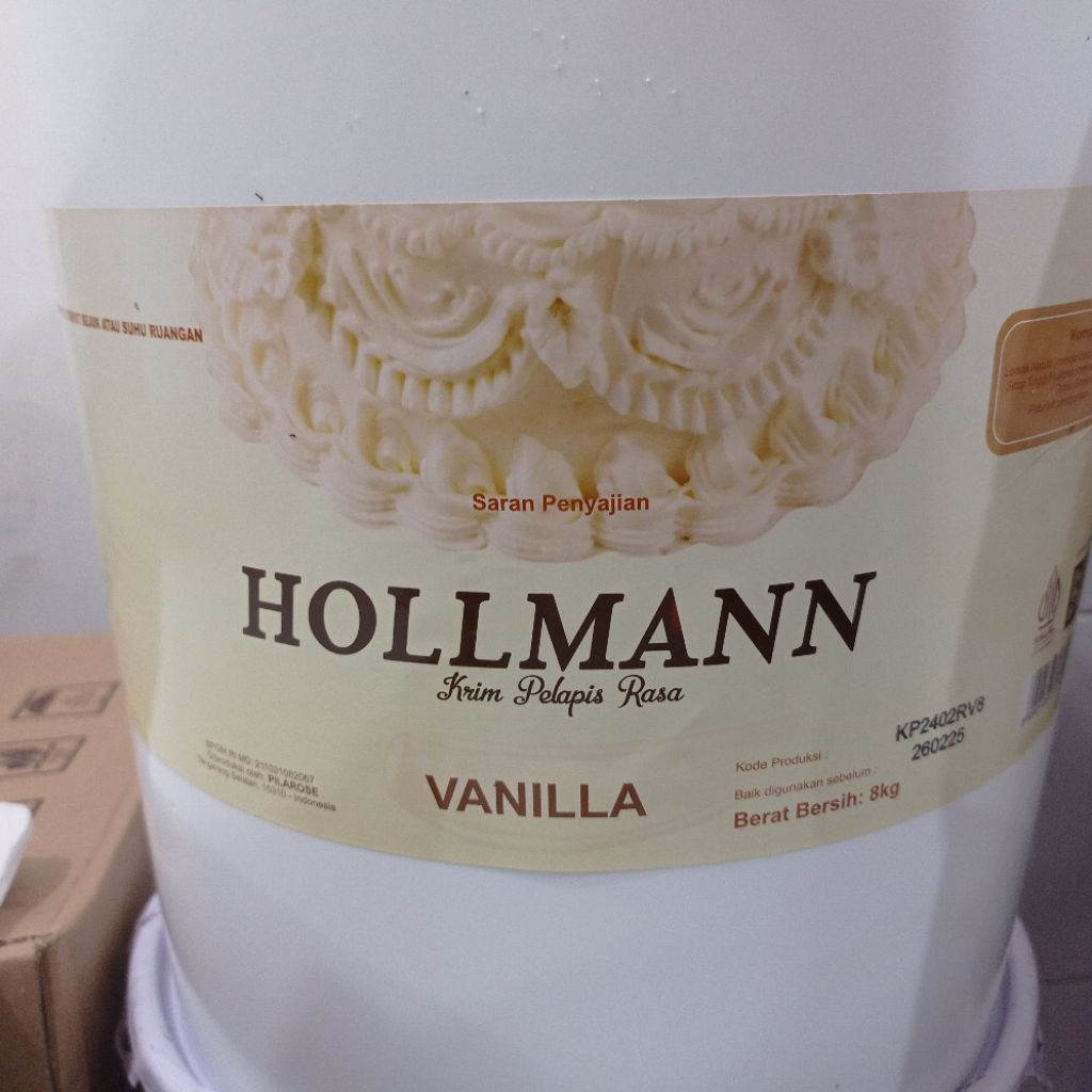 

Hollmann butter cream vanilla 500 gram | hollman butter cream | butter cream siap pakai | cream vanilla