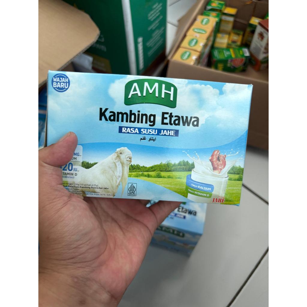 

AMH Susu Etawa AMH+Jahe | Per box isi 10 sachet @25gr