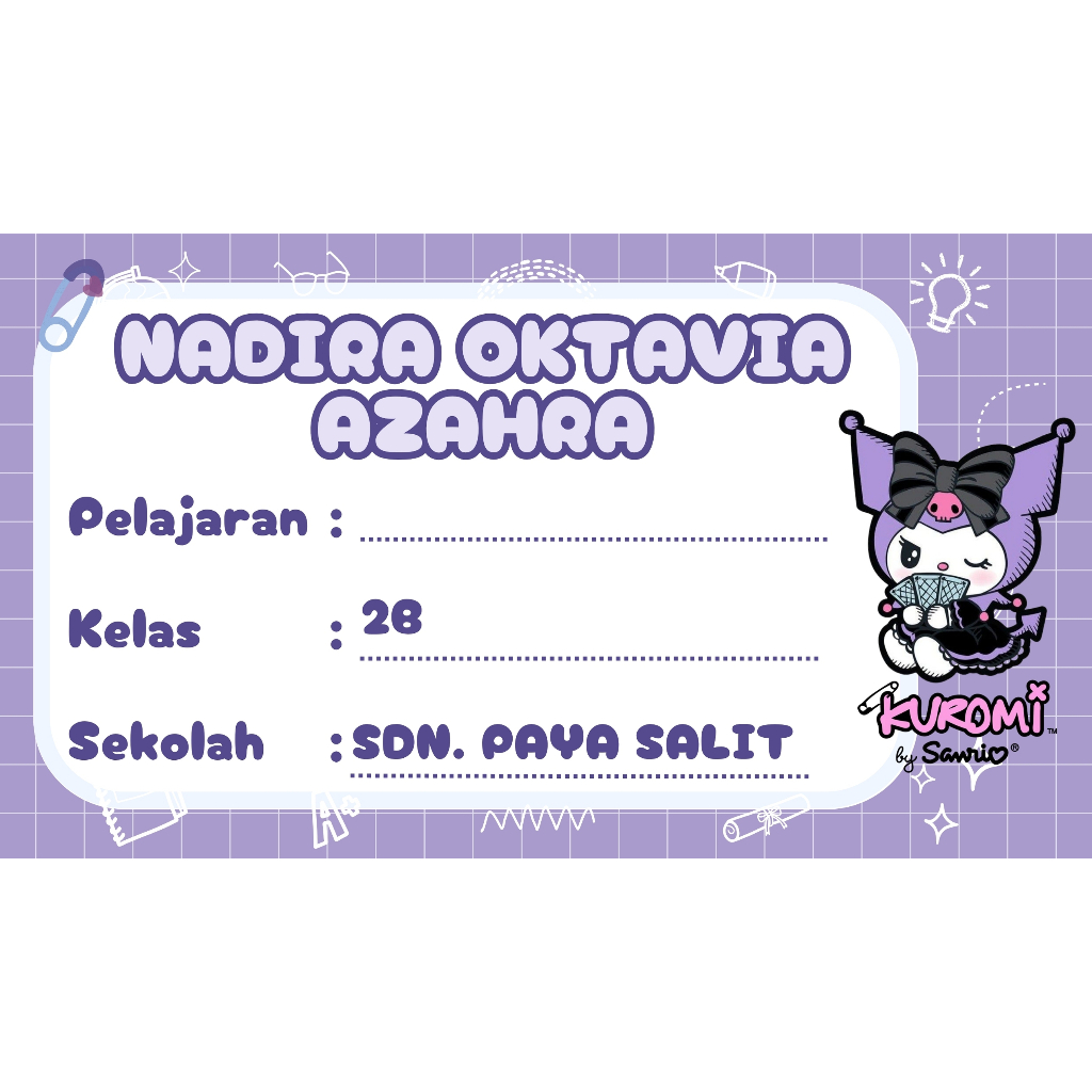

Label Nama Sticker Label Label Nama Label Stiker Sticker Buku Anime Sticker Nama Buku custome isi 30 pcs ukuran 7 x 4 cm