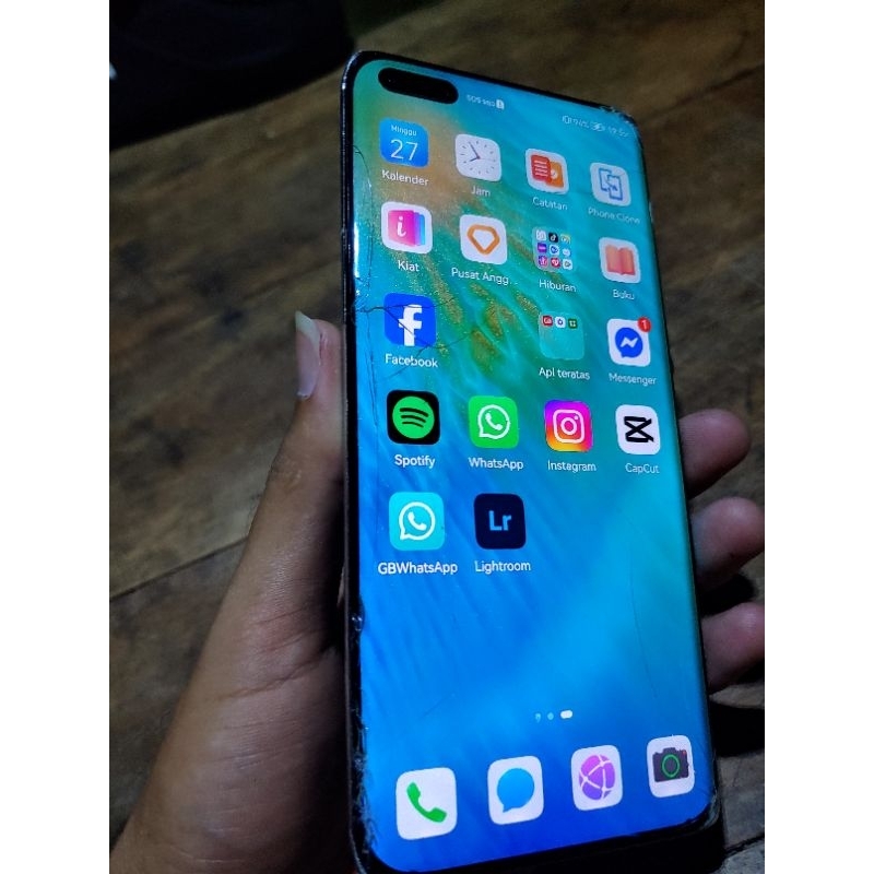 huawei p40 pro minus lcd dan backdorr tidak terima retur