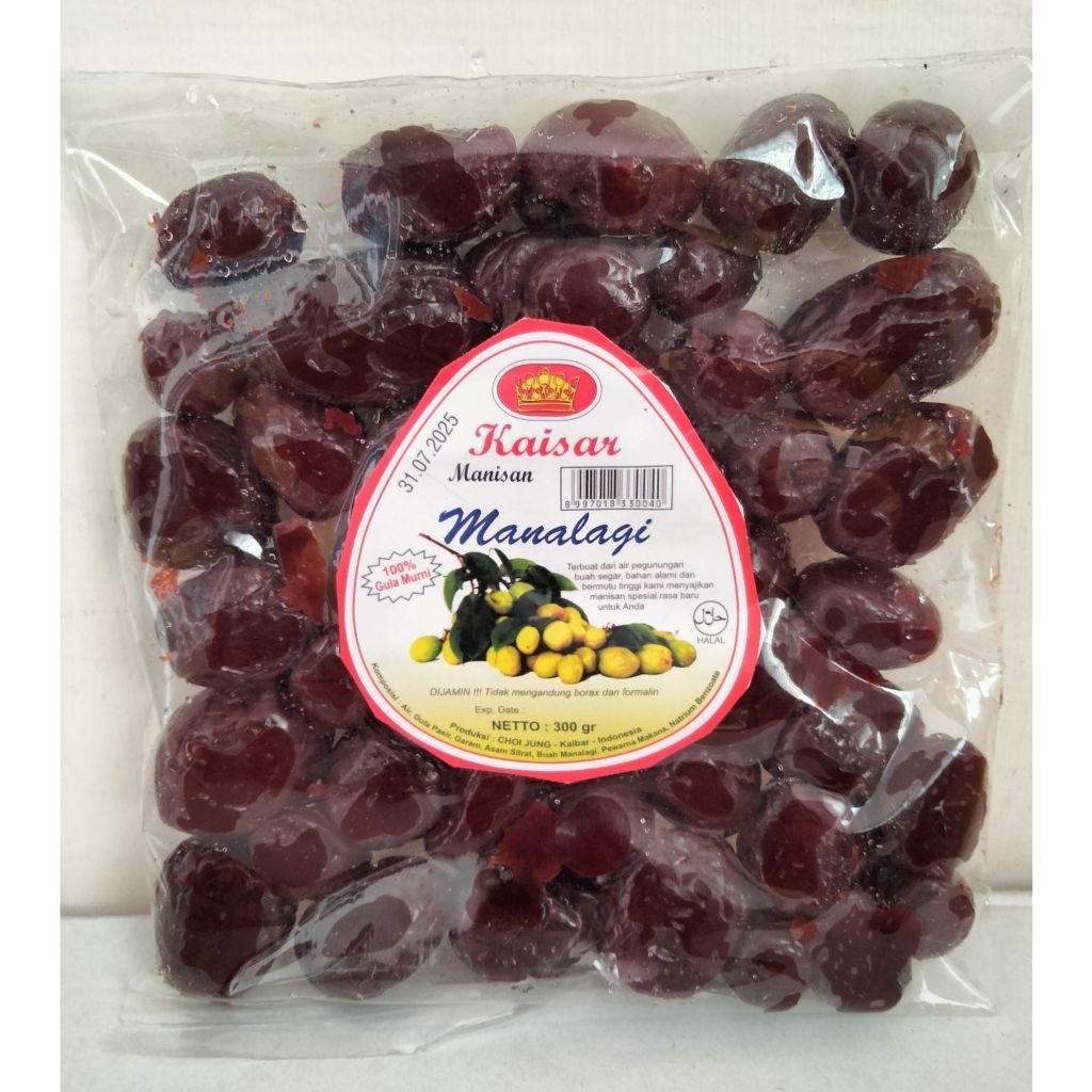 

Manisan Manalagi / KAISAR Manisan Buah Manalagi / Manisan Kalimbawan / Manisan Asam Kandis / Sengci / Licison / Seng Ci / Li Ci Son / Manisan Khas Pontianak / Oleh Oleh Khas Kalbar