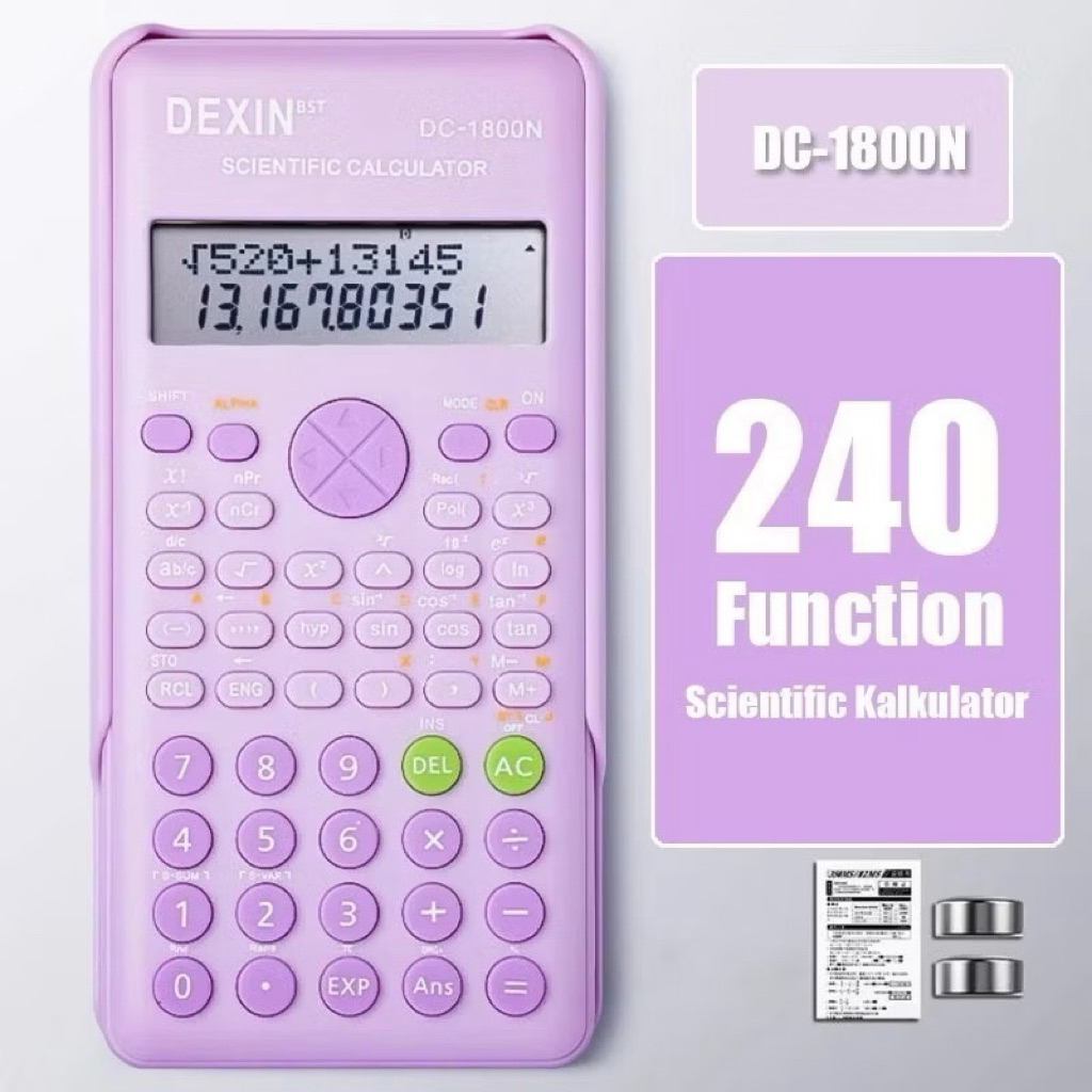 

Kalkulator Scientific Kalkulator Ilmiah berbagai macam warna