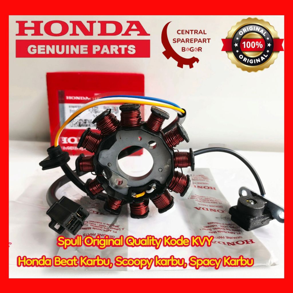Spull Honda Beat Karbu Original Kode KVY PNP Beat Karbu, Scoopy Karbu, Spacy Karbu