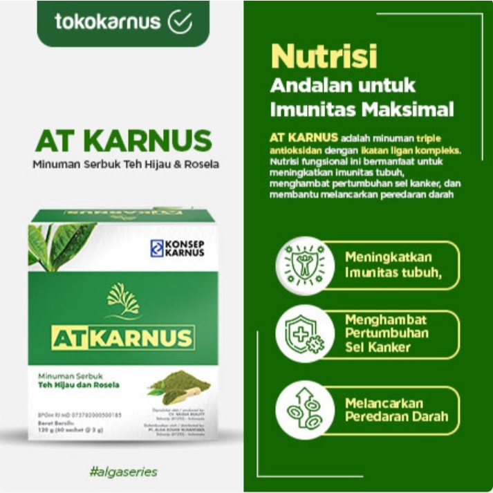 

Alga Tea ( AT ) Konsep Karnus Nutrisi sel super antioksidan cegah dan atasi sel upnormal