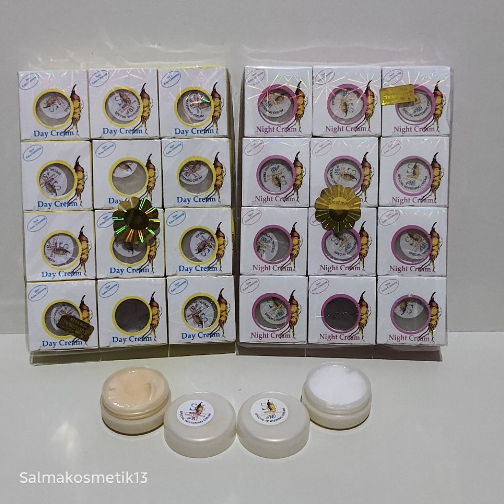 12 Pcs // Cream Pelembab Sin Jung Extra Gingseng Day & Night Original