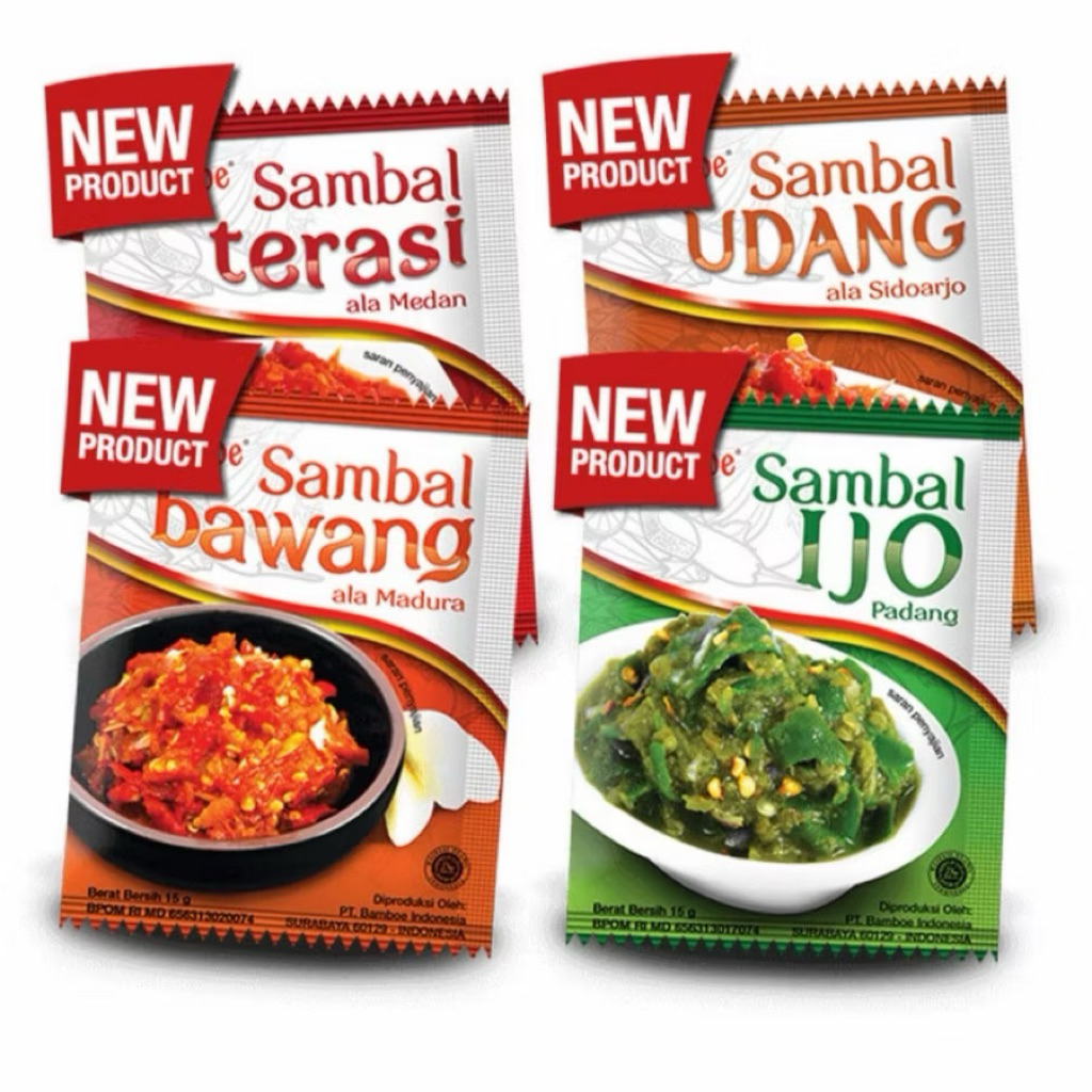 

Bamboe Sambal Sambel sachet instant bawang ijo