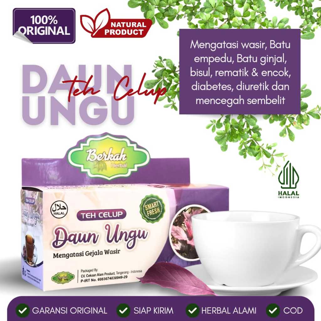 

Teh Celup Daun Ungu Wasir Ambeien