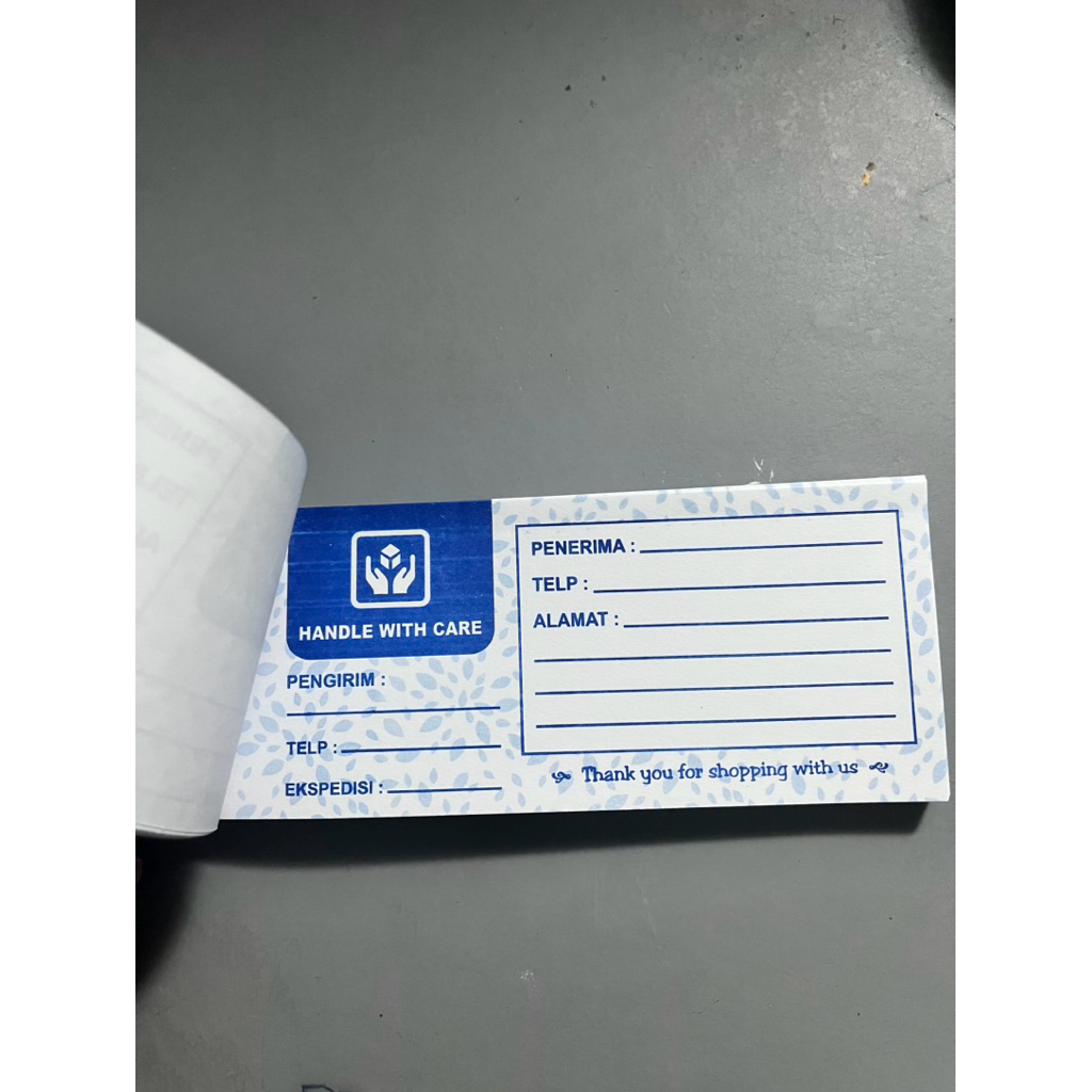 

Kertas Kirim Olshop 100 Lembar Untuk Tulis Alamat