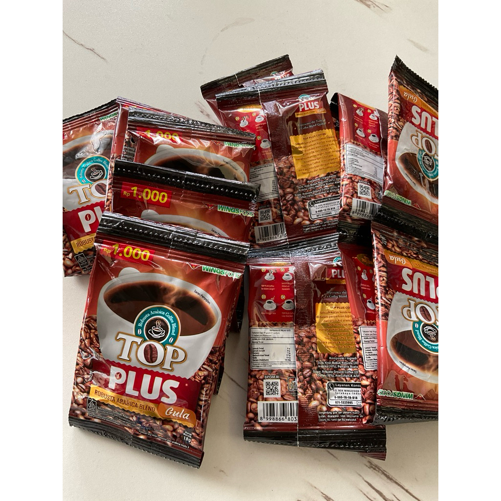 

[10 Sachet] Top Coffee Plus 18gr × 10 Sachet