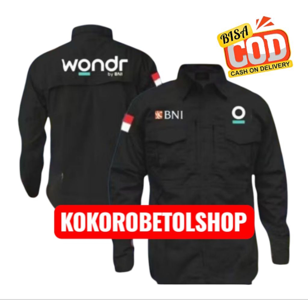 Kemeja Tactical Wonder by BNI costum bordir kemeja tactical bank BNI