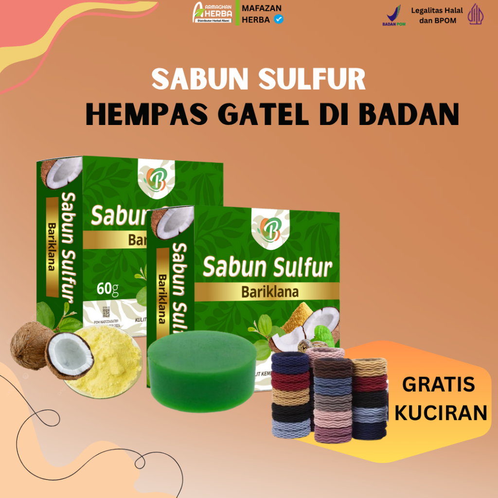 (Bisa COD) SABUN SULFUR Bariklana 60gr Mengatasi Gatal Bokong Jamur Panu Kudis Kurap sabun gatal