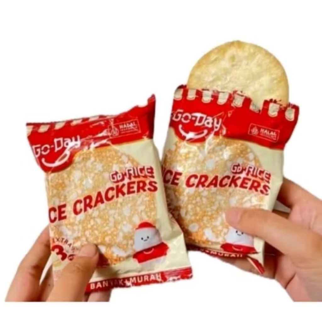 

Promo Terbatas 10 Pcs GO-DAY BISKUIT BERAS RICR CRACKERS 16.5G / PCS