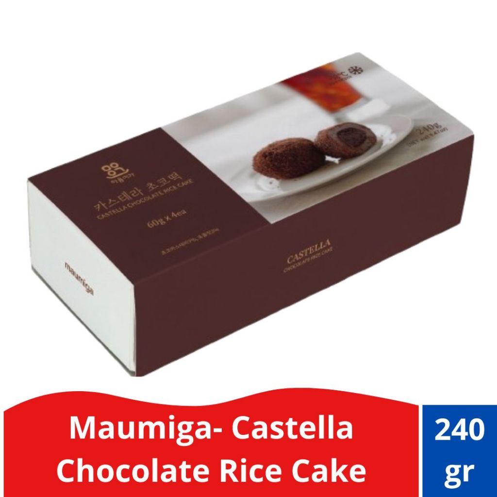 

Maumiga - Castella Chocolate Rice Cake- Mochi Krim cokelat korea 240gr