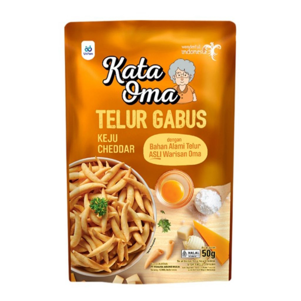 

Kata Oma Telur Gabus Rasa Keju 50 g