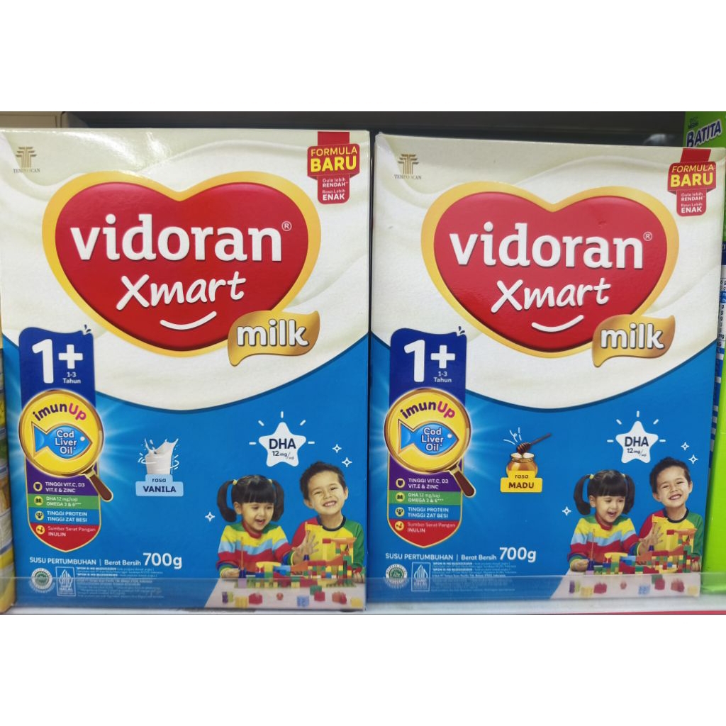 

Susu Vidoran Xmart 1+ Vanila/Madu 700gr