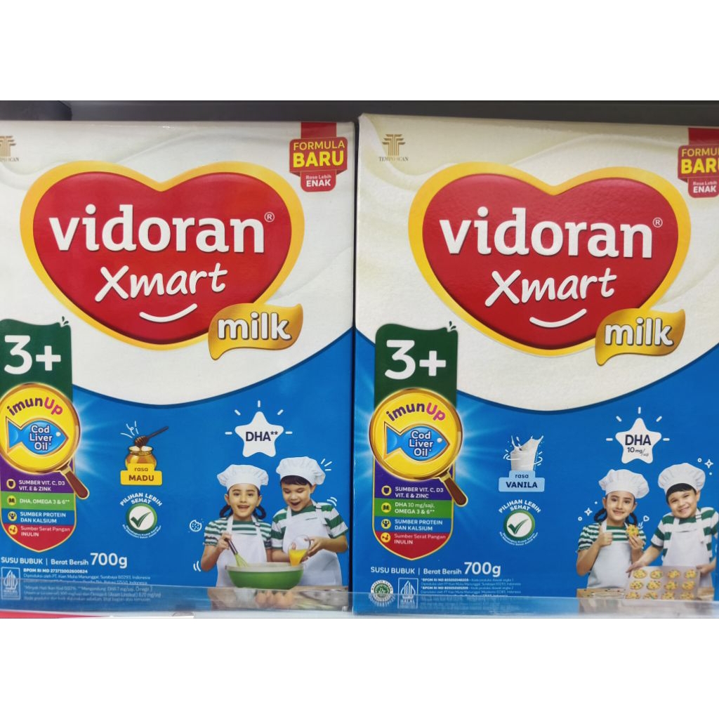 

Susu Vidoran Xmart 3+ Vanila/Madu 700gr