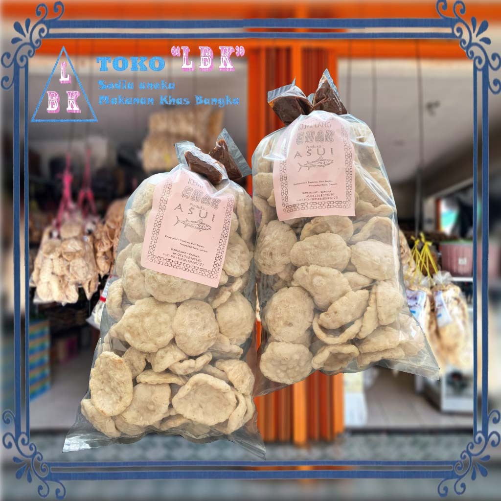 

Kerupuk / Kemplang Goreng Pasir Asui + Sambal Terasi Bungkus Besar