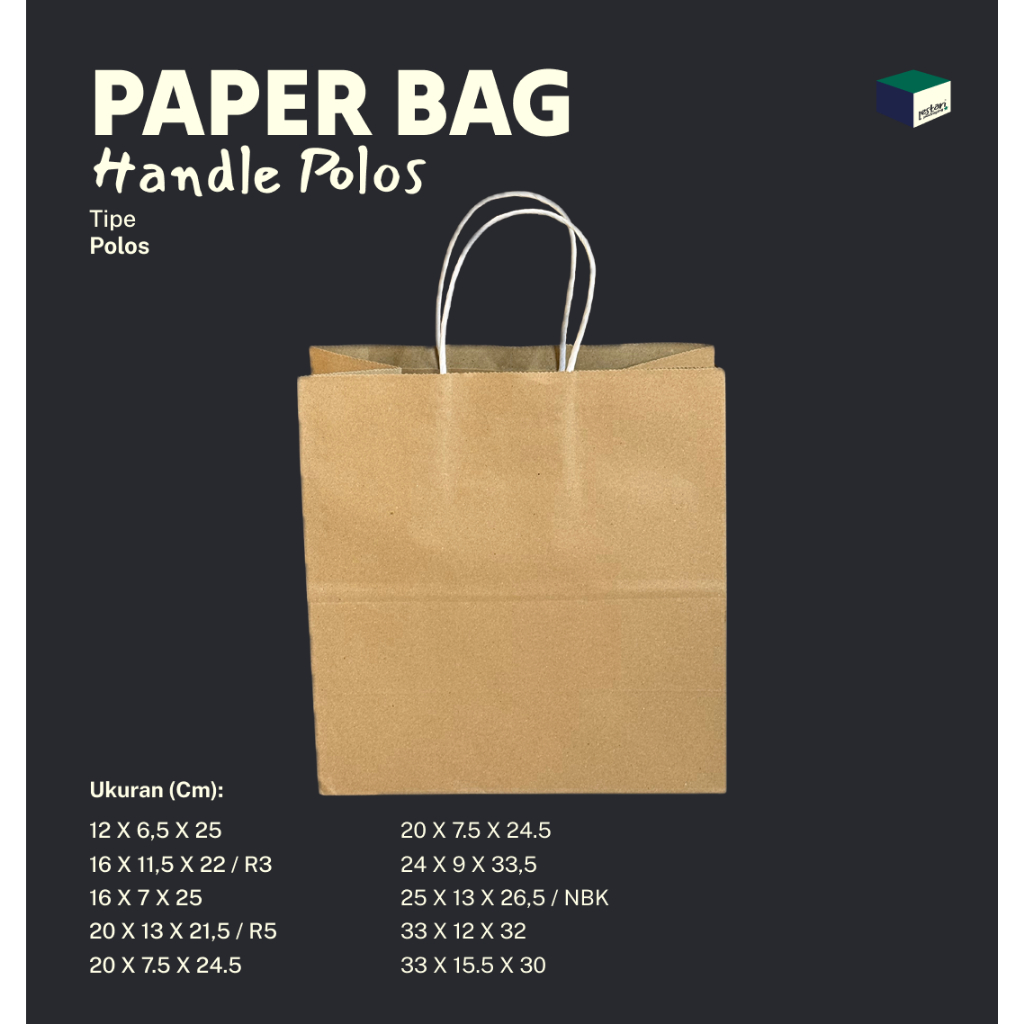 

Paper Bag Coklat Polos LANSCAPE 27x10x28 CM / Paper Bag Polos Souvenir Wedding Packing Olshop / Papper Bag Kado Packaging Online Shop / Paperbag Warna Coklat Tali Kertas Murah / Packing Paper
