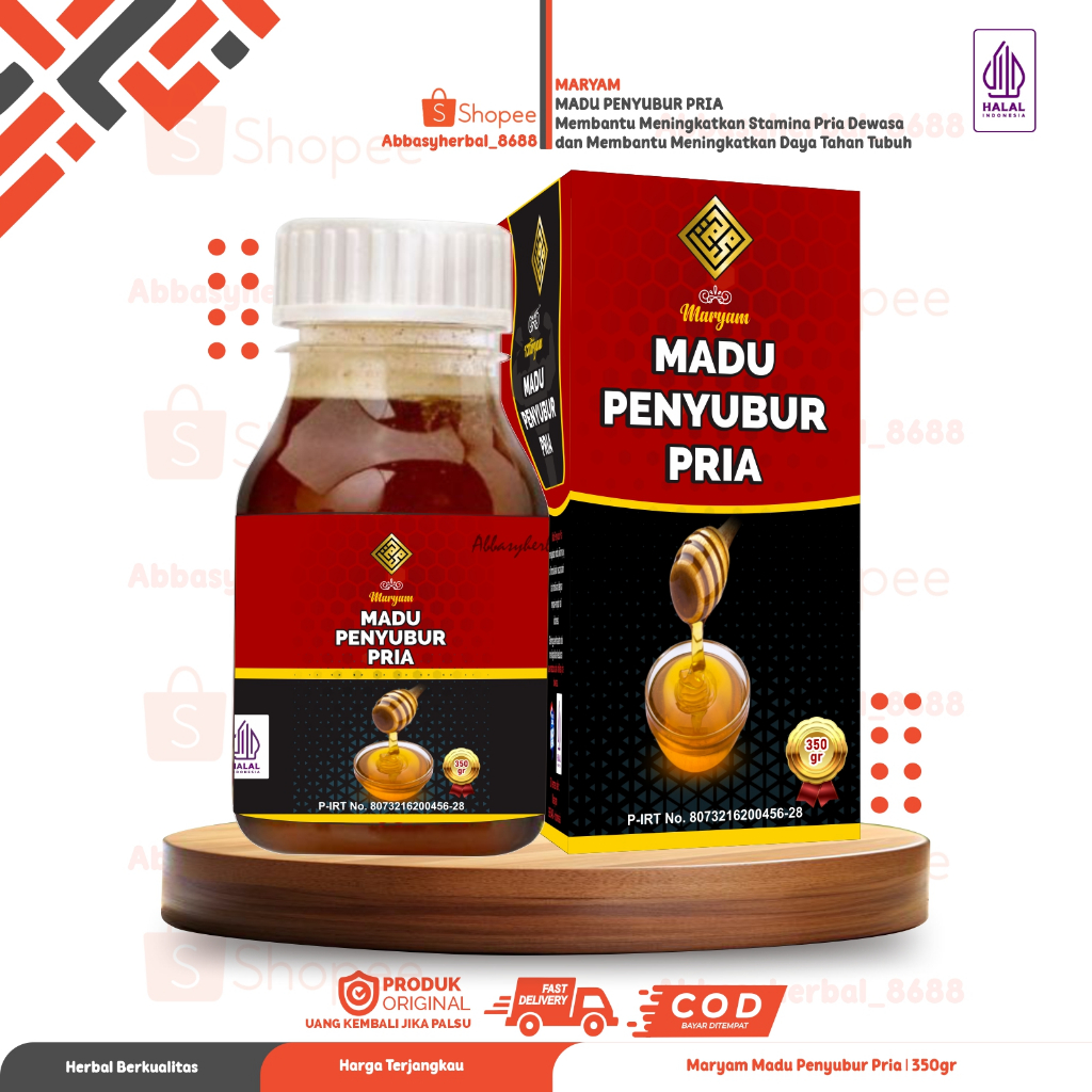 AbbasyHerbal - Madu Penyubur Pria Maryam 350gr