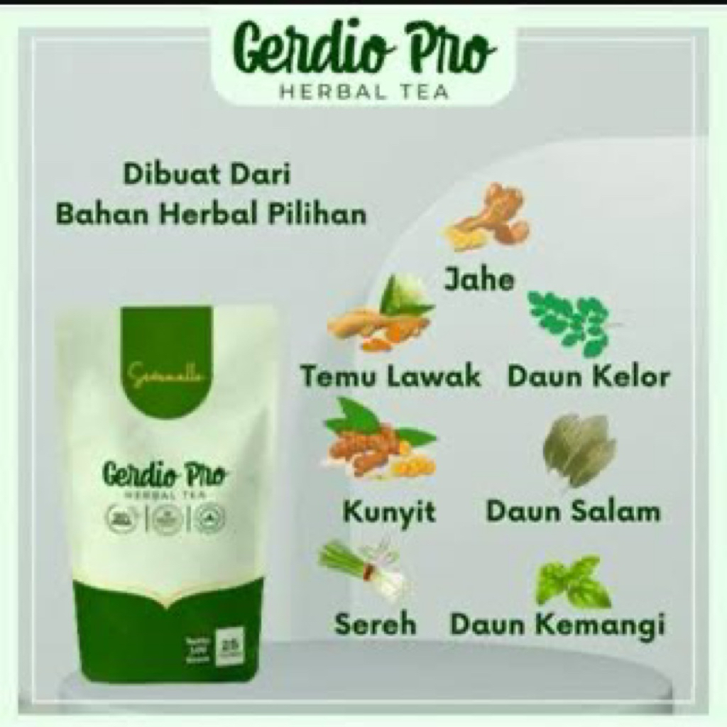 

gendio pro minuman serbuk rempah