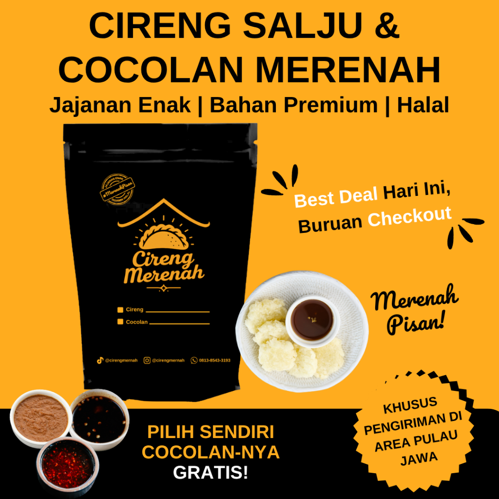 

CIRENG MERENAH CIRENG SALJU | CIRENG KRISPI DAN KENYAL DENGAN EKSTRA COCOLAN GRATIS