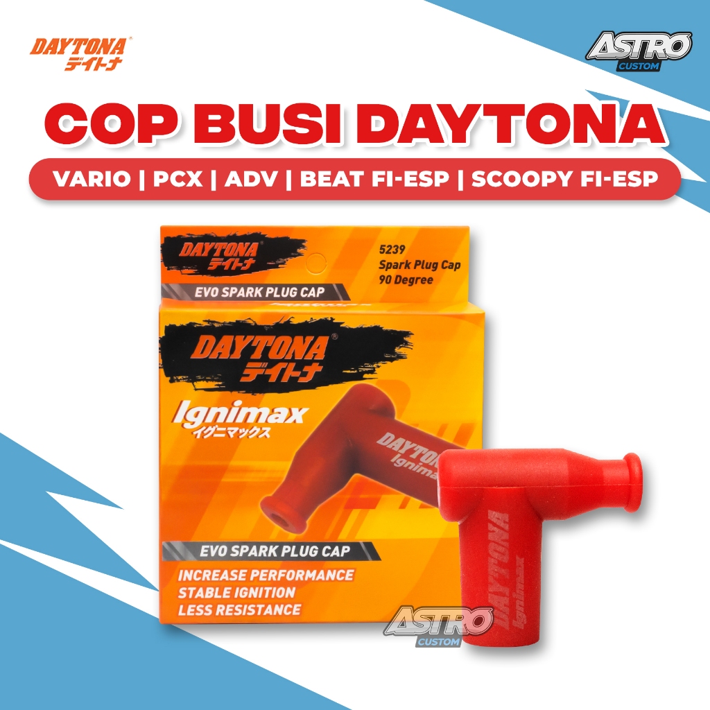 Cop Busi Cangklong Busi Daytona Vario PCX ADV Beat Scoopy Supra X Universal Honda EVO SPARK PLUG CAP