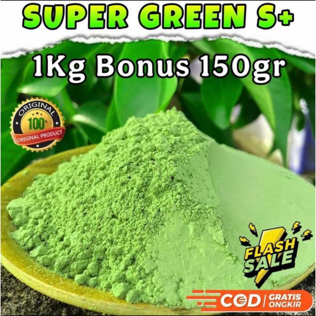 

Minuman Sehat Super Green Bubuk Jamu Serbuk Campur Teman Kopi Teh Hijau