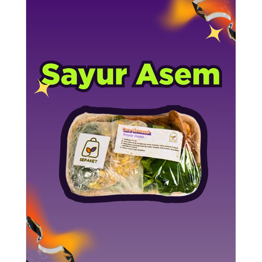 

SE-PAKET Sayur ASEM pack segar instant express [meal prep Surabaya]
