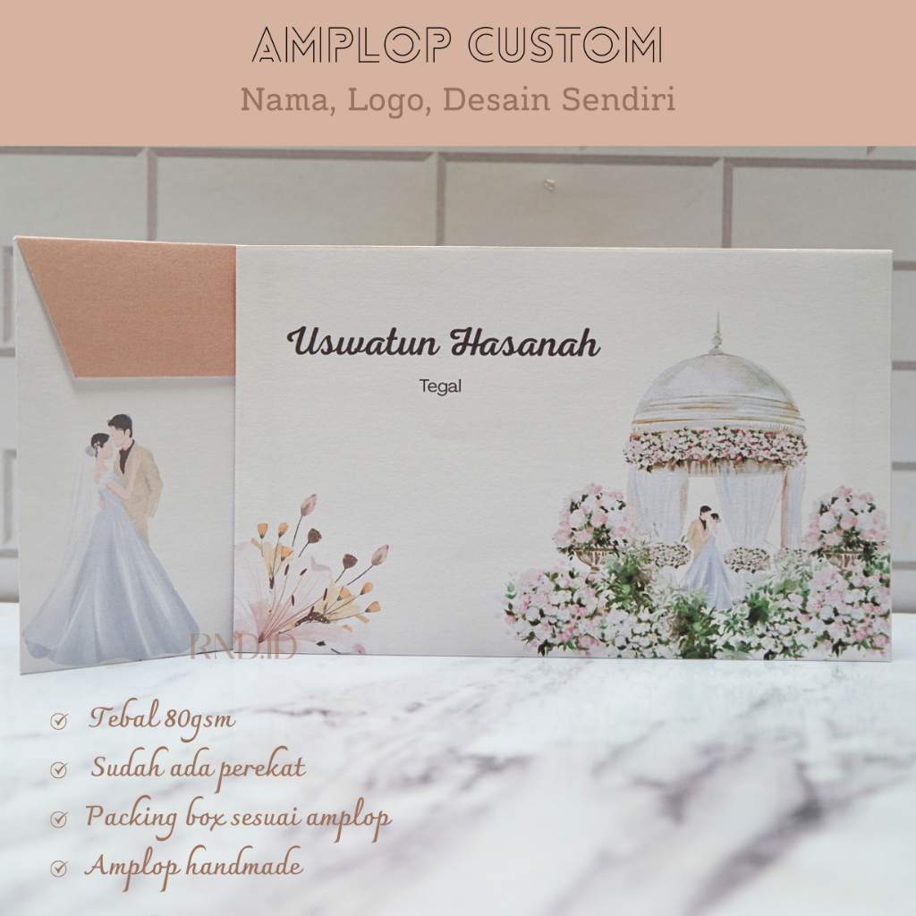 

Amplop Kondangan Murah isi 50 pcs Aesthetic #2 Custom Nama, Alamat, Logo, Desain Sendiri