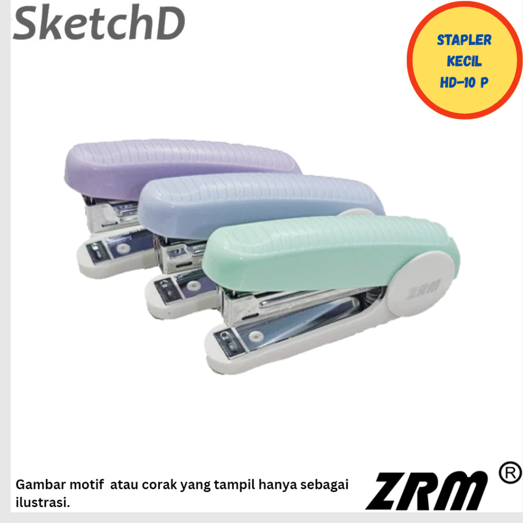 

Stapler HD 10 P ZRM Alat Staples No 10 Warna Pastel