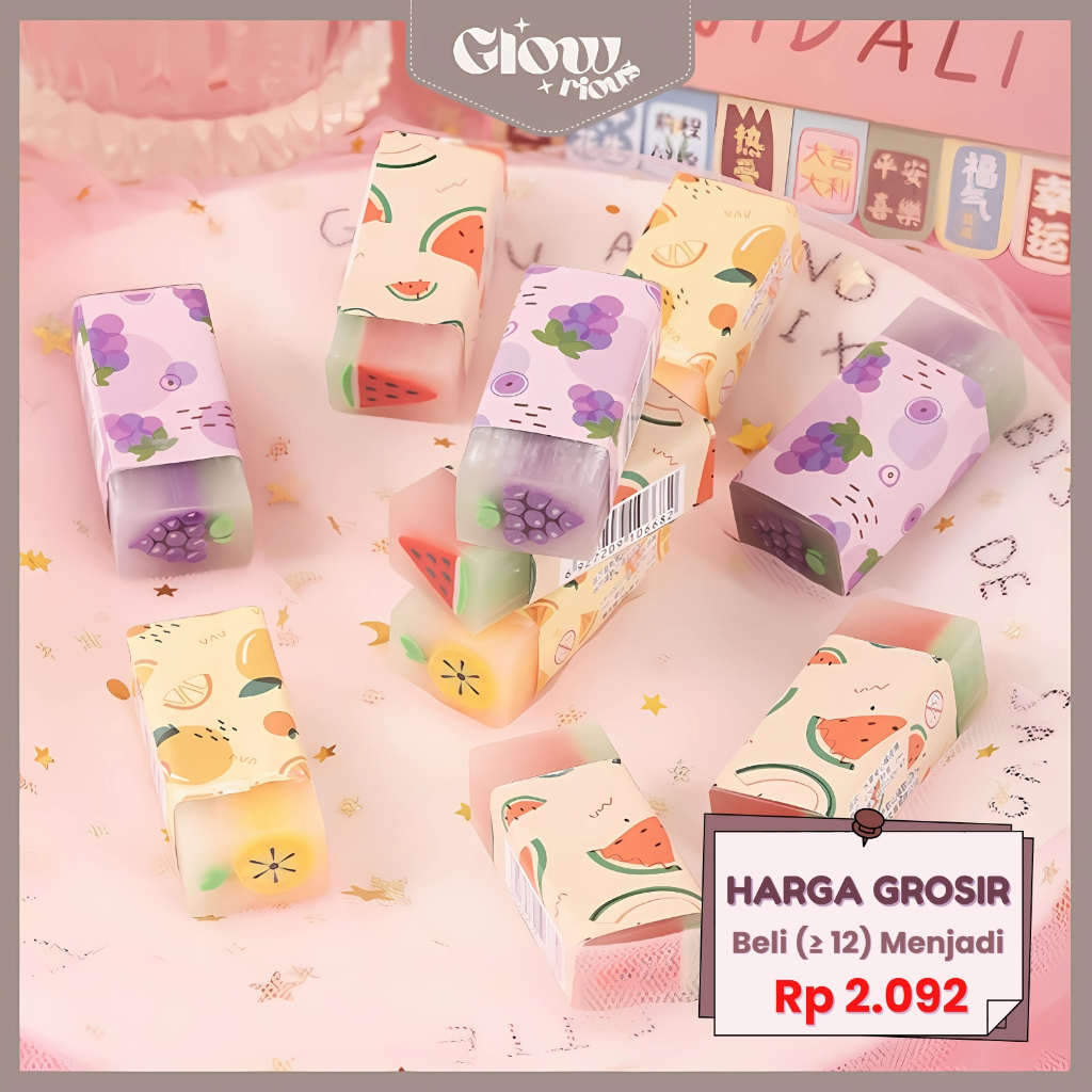 

GR Penghapus Fruit Lucu / Penghapus Pensil Motif Buah Fruits Eraser / Fruits Eraser Penghapus LG-63