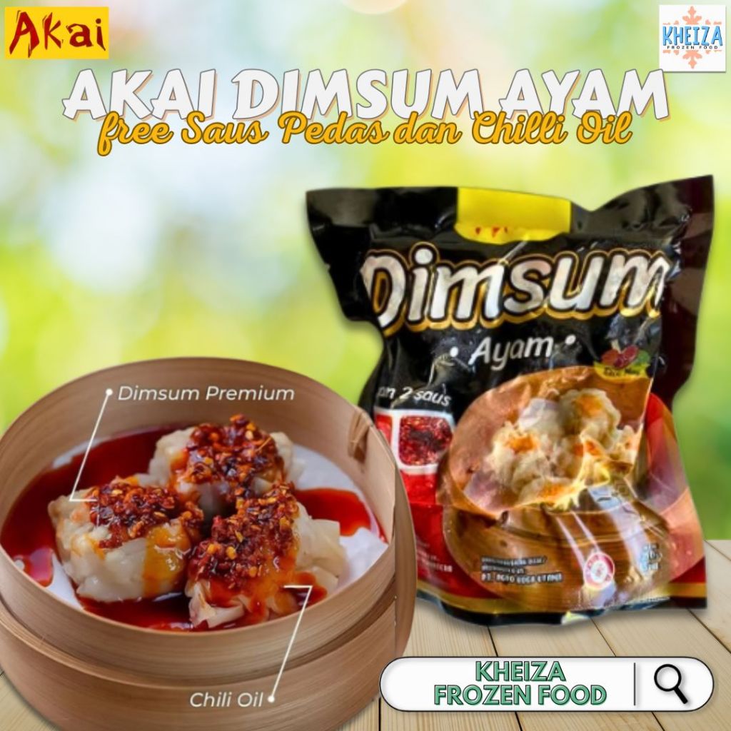 

AKAI Dimsum Siomay Ayam Chili Oil 250gr isi 13pcs - Kheiza Frozen