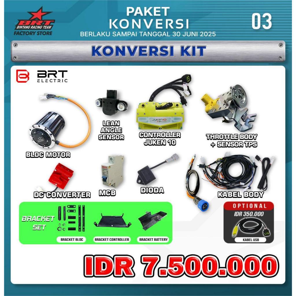 PAKET KONVERSI MOTOR LISTRIK TANPA BATERAI