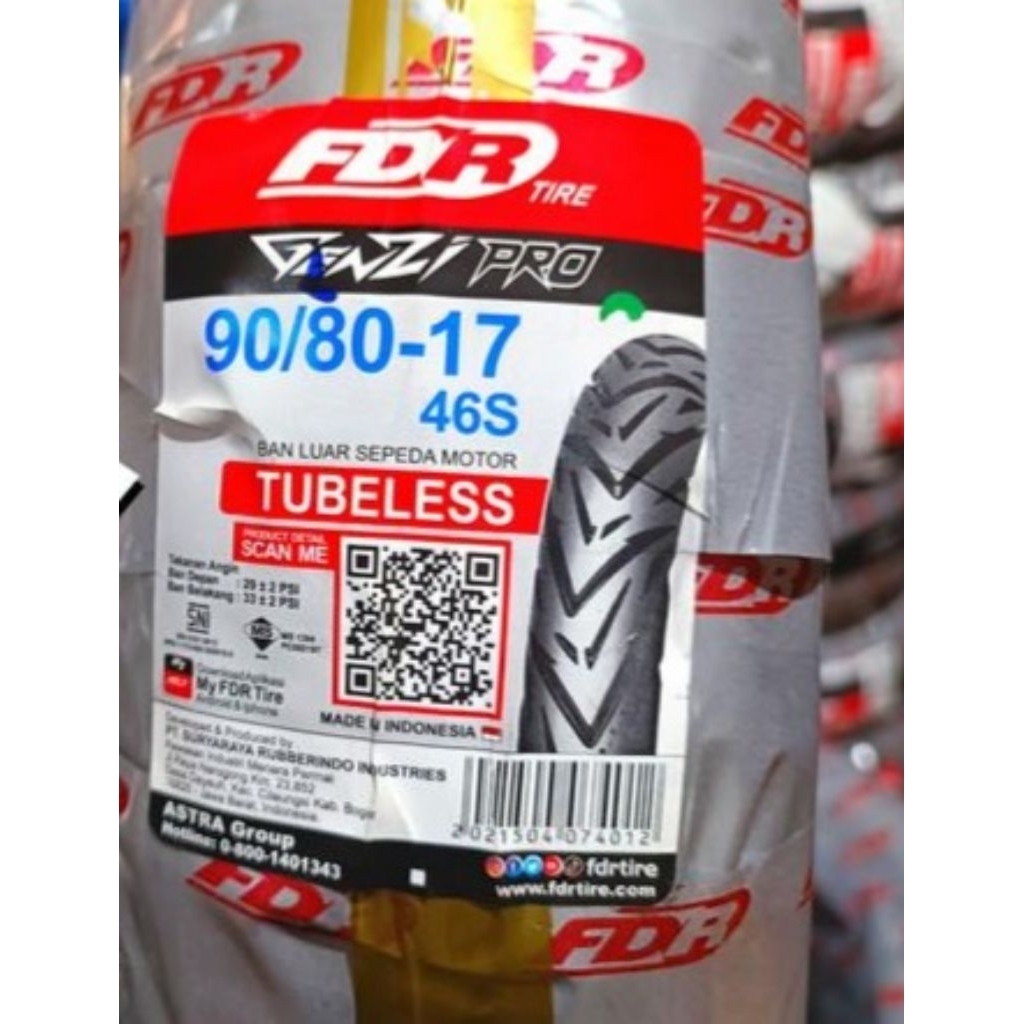 ban fdr tubeless genzi pro 90/80/17