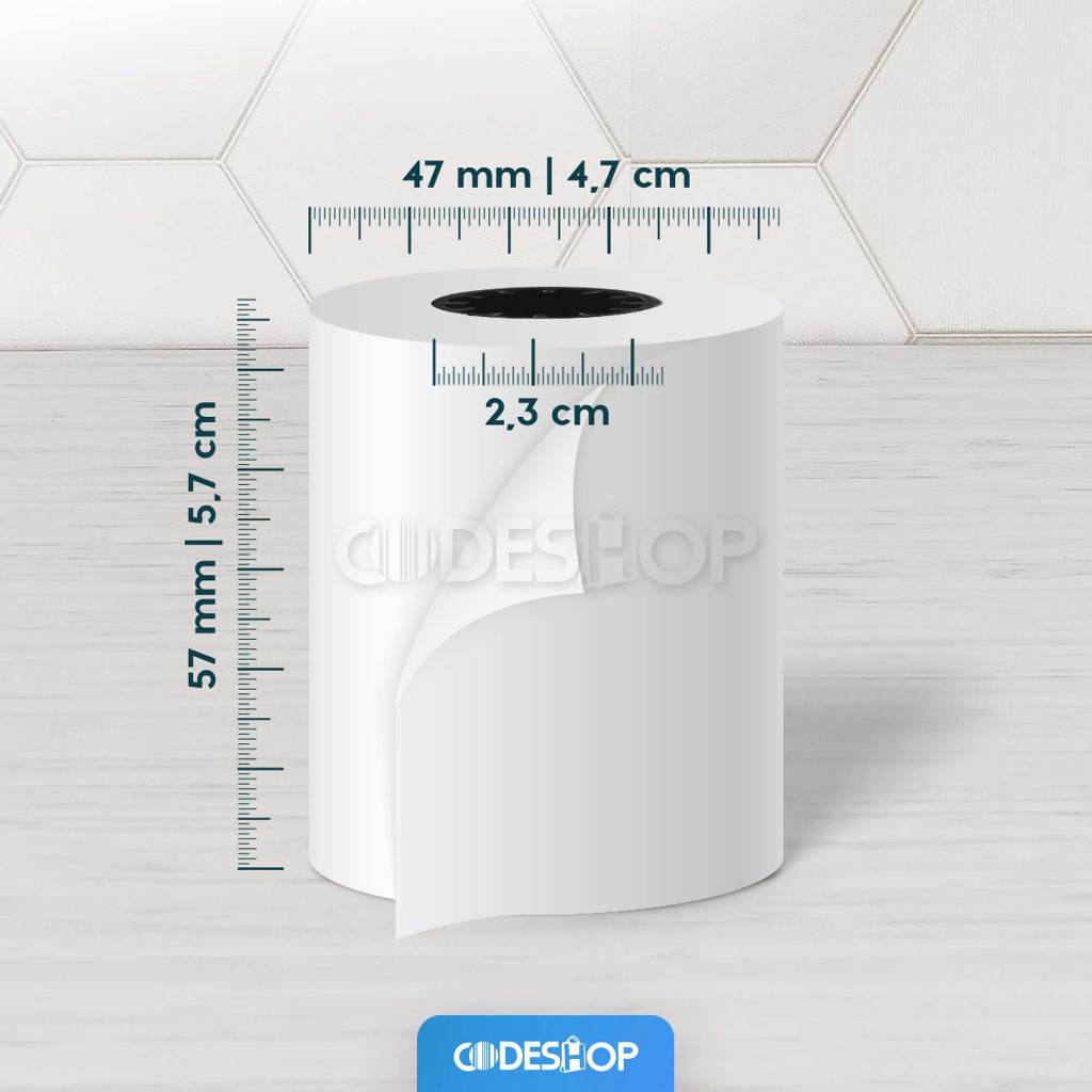 

Kertas Roll Thermal Ukuran 58x48 mm Merek Jifax Struk Paper Roll Termal Printer Mesin Kasir 58mm