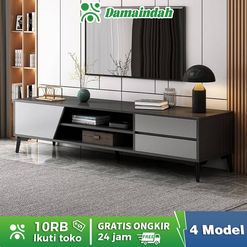 NEW Damaindah Rak TV/Meja TV Minimalis Modern/Kabinet TV tinggi / Bufet TV / Lemari TV Desain