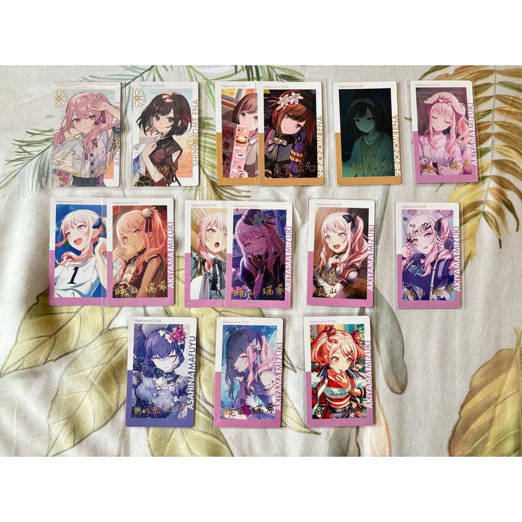 Project Sekai PRSK Niigo Nightcord Foil Mizuki Mafuyu Kanade Ena