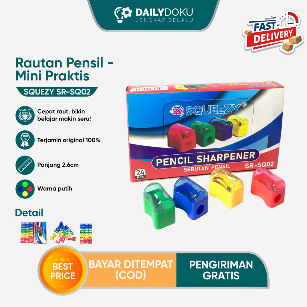 

Rautan Pensil Squeezy SR-SQ02 – Mini, Praktis & Efisien