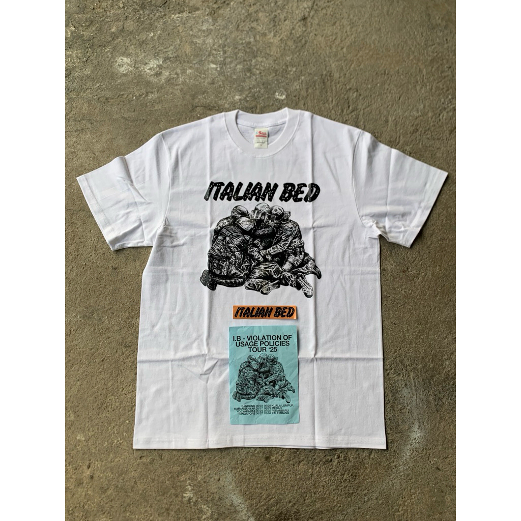 Tshirt Kaos Band Italian Bed (Tour 2025) size L / NEW / Free Poster Sticker
