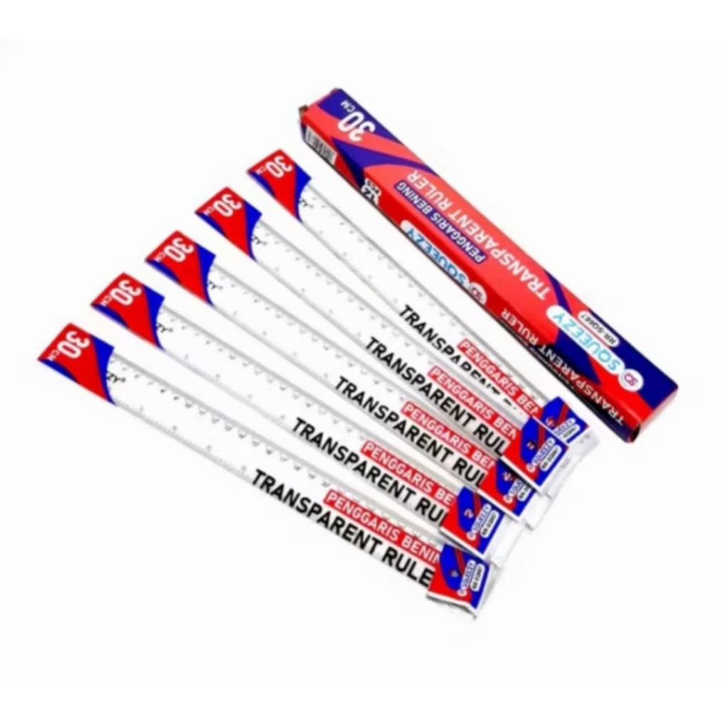 

PENGGARIS BENING 30 CM TRANSPARENT RULER SQUEEZY RR-SQ665