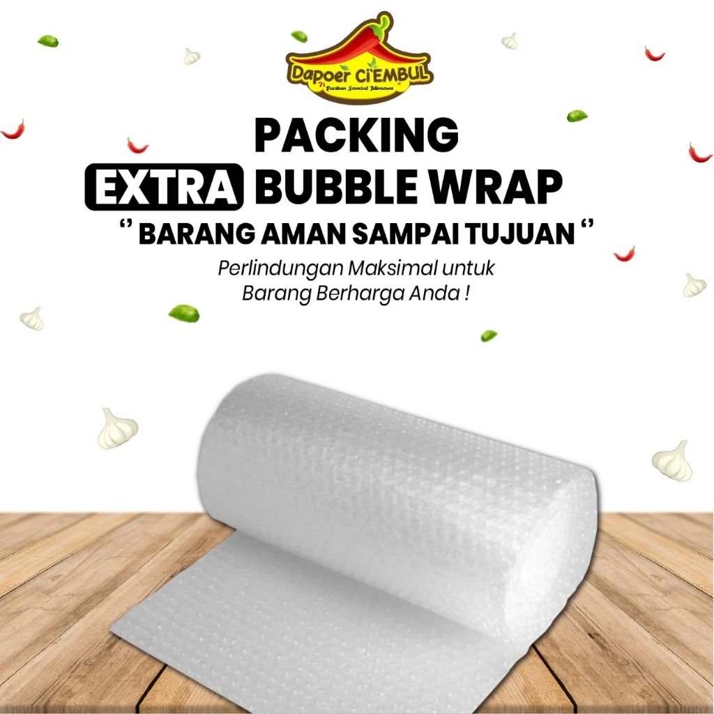 

Tambahan Packing BUBBLE WRAP - Extra Safety