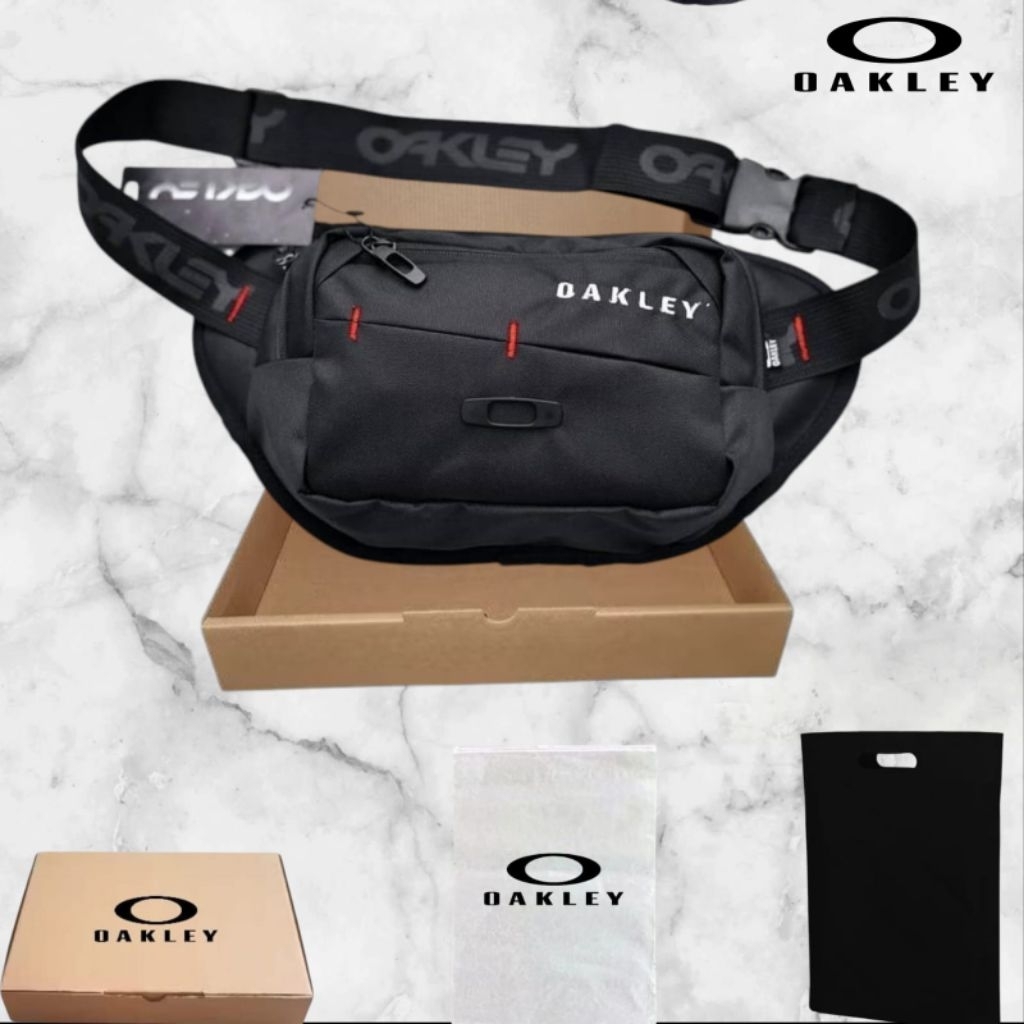WAISTBAG OAKLEY TAS OAKLEY TAS SELEMPANG OAKLEY TAS PINGGANG OAKLEY PREMIUM LOGO BESI