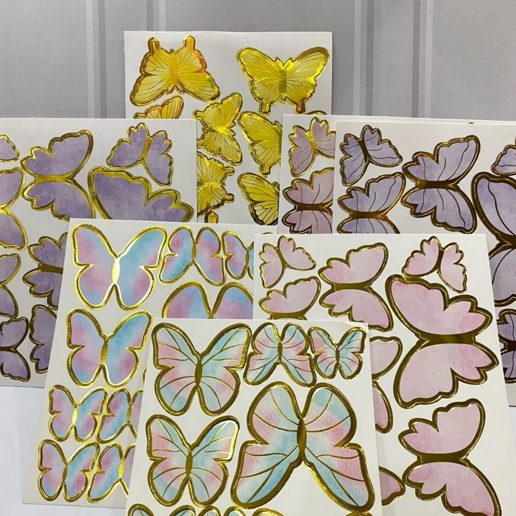 Topper Kupu-Kupu Dekorai Hiasan Kue Ulang Tahun Minimalis Home / Keren