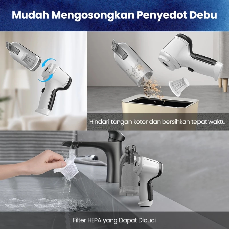 Pota PHILIPS Vacuum Cleaner 998000Pa Rumah Tangga Mobil Nirkabel Portabel Hisap Besar Profesional