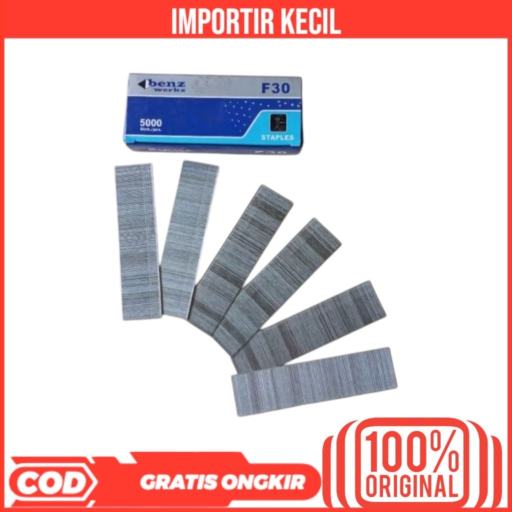 

BENZ F30 MO ISI MESIN STAPLES PAKU TEMBAK LURUS MATA GUN NAILER F 30