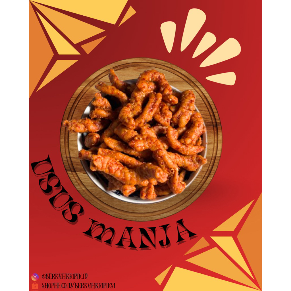 

USUS CRISPY BERKAH KRIPIK Usus Original 500g | 500g Usus Pedas Daun Jeruk